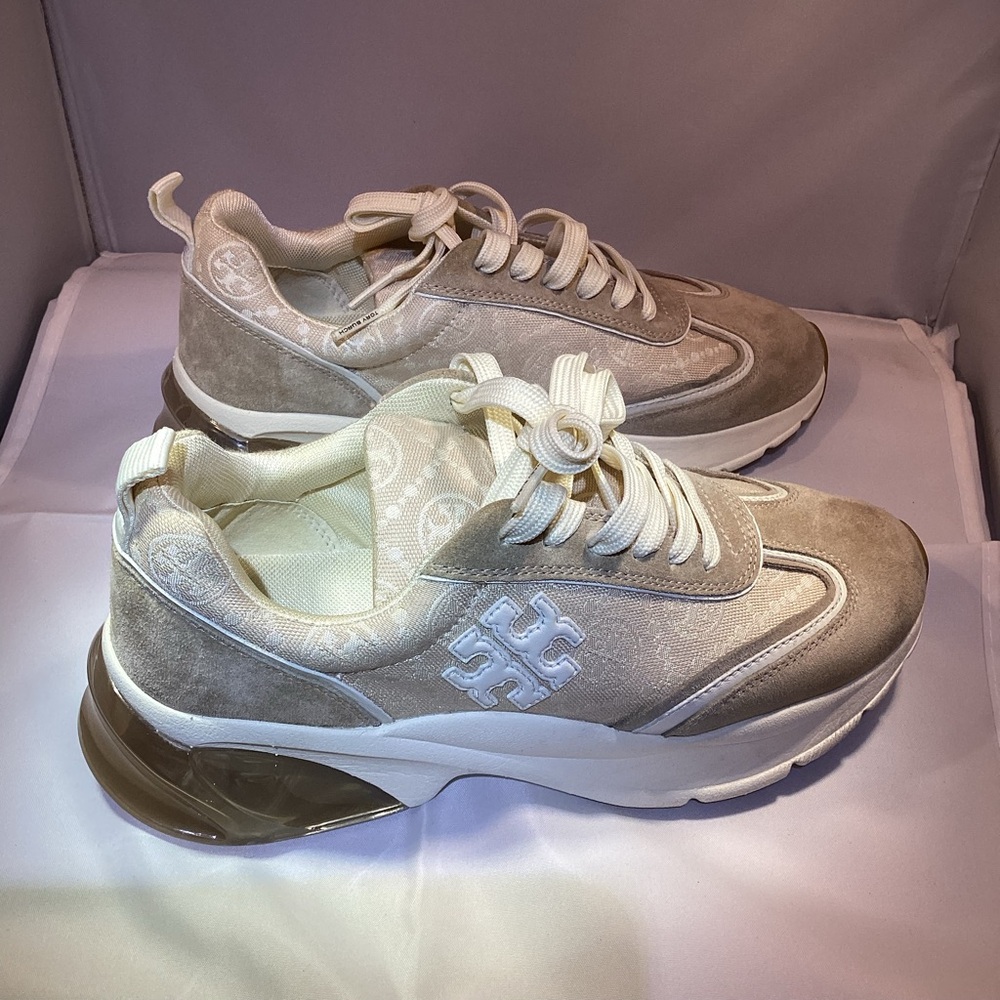 TORY BURCH MONOGRAM GOOD LUCK TRAINER - Picture 3 of 6